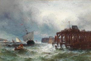Stormfull sjø